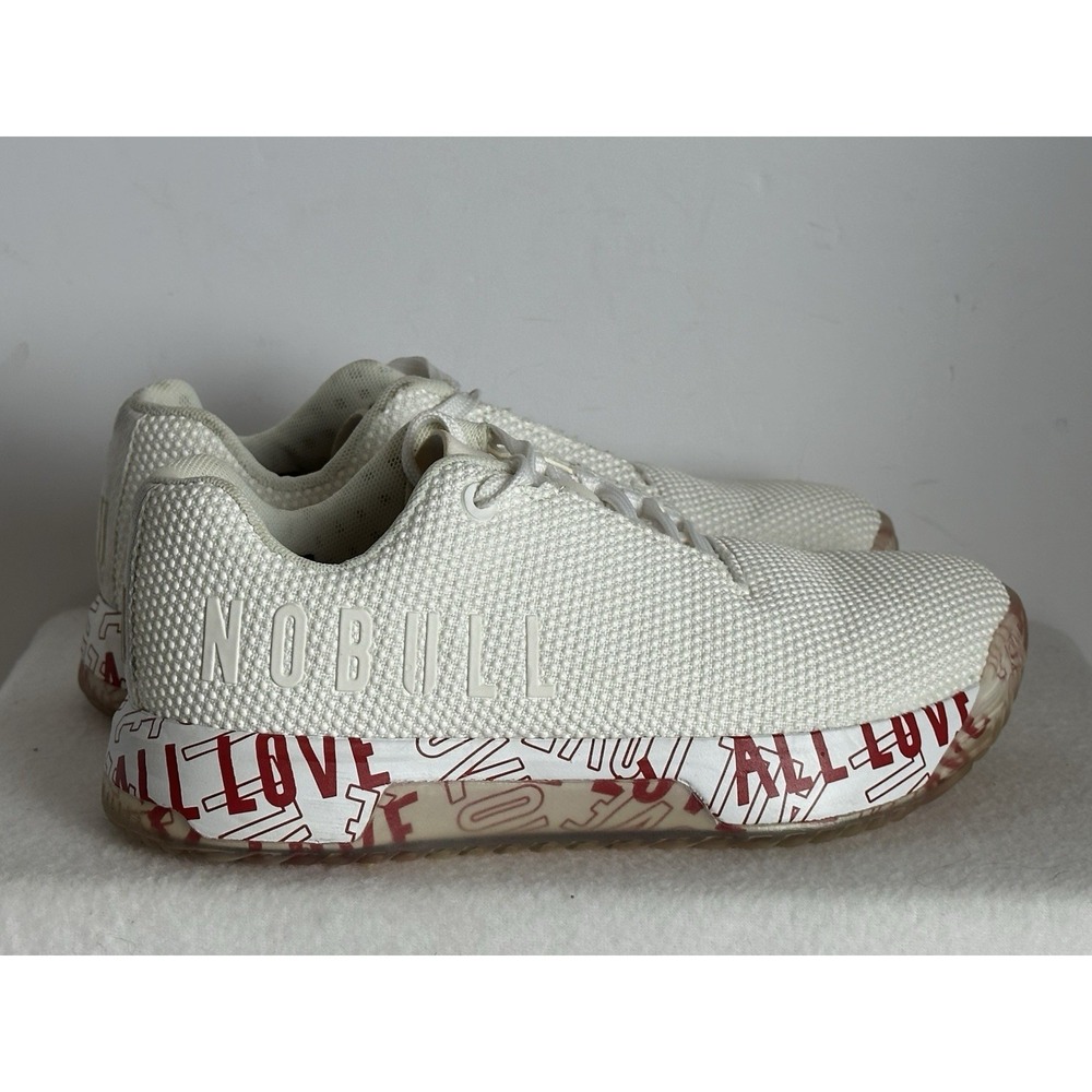 NOBULL  All Love Impact Trainers Sneakers Shoes White Red Womens 5 / EU 35